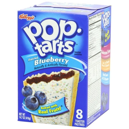 Kelloggs Pop-Tarts Frosted Blueberry Toaster Pastries 8 Ct (Pack Of 2)