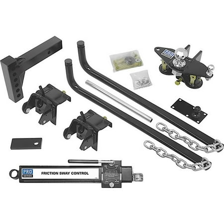 Pro Series 49903 Round Bar Weight Distribution Hitch Kit with Sway (Best Weight Distribution Hitch With Sway Control)