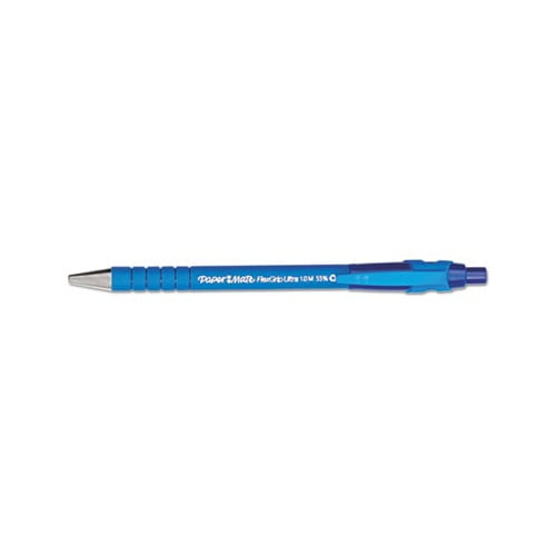 Perseus minstens paus FlexGrip Ultra Retractable Ballpoint Pen Medium 1mm, Blue Ink/Barrel, Dozen  - Walmart.com