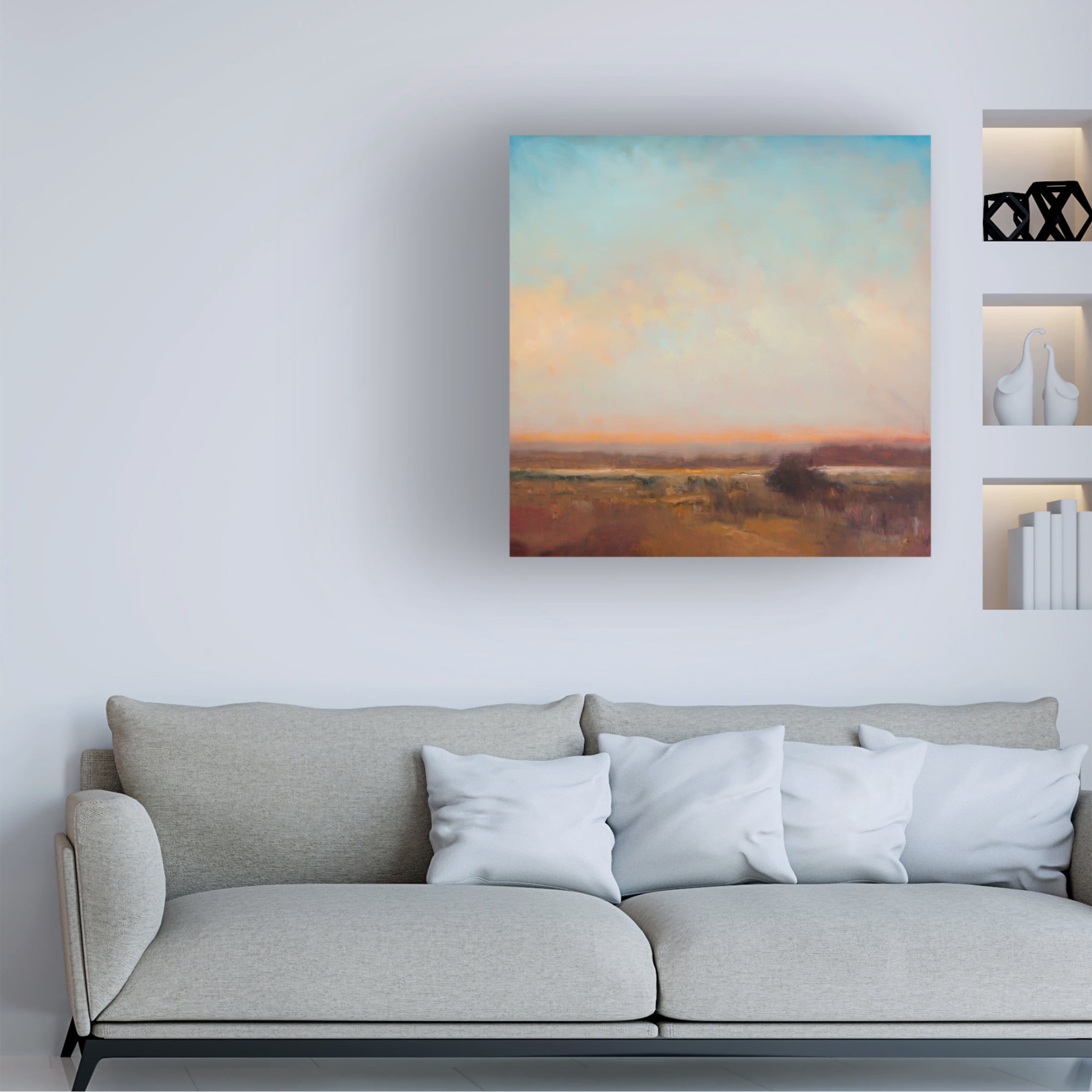 Canvas Wall Art - William McCarthy 'Evening Song' Wall Art for Living Room, Bedroom, or Office Décor by Trademark Fine Art - 24 x 24 Inches