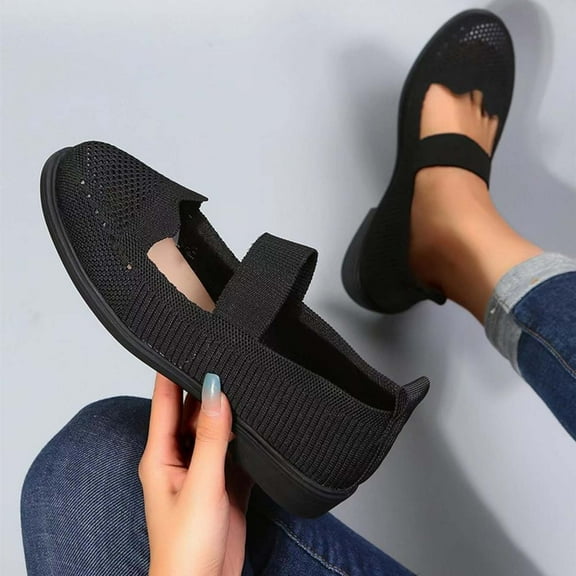 Herrnalise Women's Slip On Shoes Comfort Fashion Comfortable For Walking Sneakers Mesh Breathable Shoes Women Shoes Fashion