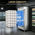 thumbnail image 2 of Coolski 54"W 2 Door Commercial Freezer, 49 Cu.ft Stainless Steel Reach-in Freezer, 2 of 9