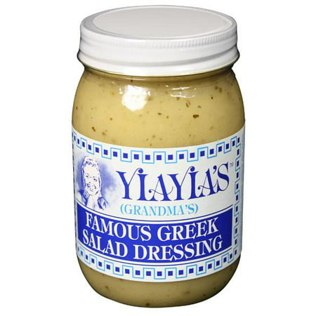 Yiayias Famous Greek Salad Dressing 16 oz (Best Greek Salad Dressing Store Bought)