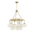 thumbnail image 4 of Trade Winds Sophia 9-Light Chandelier in Natural Brass, 4 of 6