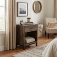 thumbnail image 2 of Origins by Alpine Weston Wood 1 Drawer Nightstand in Rustic Pine, 2 of 5
