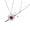 A, variant on His Her Matching Necklace Heart Rapier Charm Couples Jewelry Gift Clavicle Chain For Wedding Anniversary Valentines