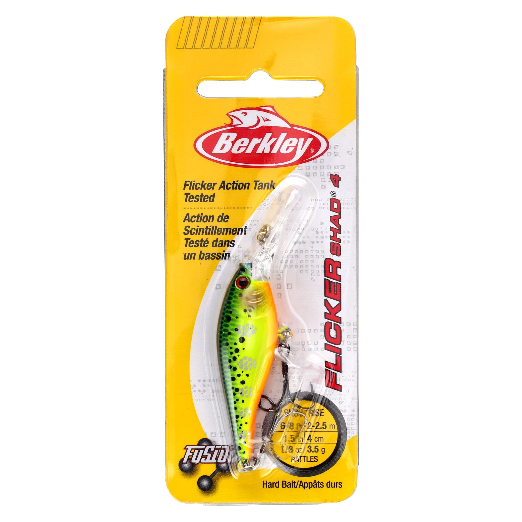 Berkley Flicker Shad®, 1.5 in, Crankbaits, Crazy Steel (1 Count)