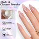 thumbnail image 5 of Uñas postizas press on SXVME almendra medianas nude French chrome, 5 of 8