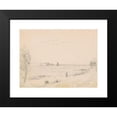 thumbnail image 2 of Jasper Francis Cropsey 14x11 Black Modern Framed Museum Art Print Titled - Fort Hamilton, Staten Island (1854), 2 of 5