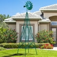 thumbnail image 4 of Costway 8 ft Ornamental Windmill w/ 4 Support Legs Decorative Weathervane for Backyard Green, 4 of 9