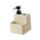 thumbnail image 1 of Dispensador de jabón con soporte para esponja, cocina, recargable, dispensador de jabón para platos, esponja Beige, 1 of 8