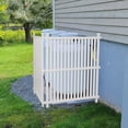 thumbnail image 5 of Vinyl Fence Panels 2 Pack Outdoor Picket Privacy Screen Fence, 2PCS White PVC Fence Panel, 48" H X 36" W (White), 5 of 8