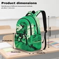 thumbnail image 7 of Yspwyqan 4 Piece Boys Green Dinosaur Backpack Set 17 Inch Large Capacity 600D Polyester Boys Back to School Bookbag Lunch Bag Pencil Case Water Bottle Bag for Elementary School, 7 of 7