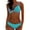Blue, variant on Sakmal Halter Bathing Suit for Women Triangle Black Bikini Sets Two Piece Bathing Suits Patchwork Swimsuit Sets