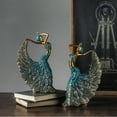 thumbnail image 5 of Peacock Dancer Figurine - Decorative Resin Sculpture for Home and Office, Modern Table Statue for Women, Living Room, Coffee Table, Bedroom, or Desk Decor Accessory, 5 of 5
