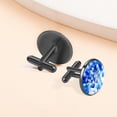 thumbnail image 6 of Flag of Israel Men's Stainless Steel Cufflinks Set for Formal Attire - Ideal for Business Meetings and Special Occasions, 6 of 6