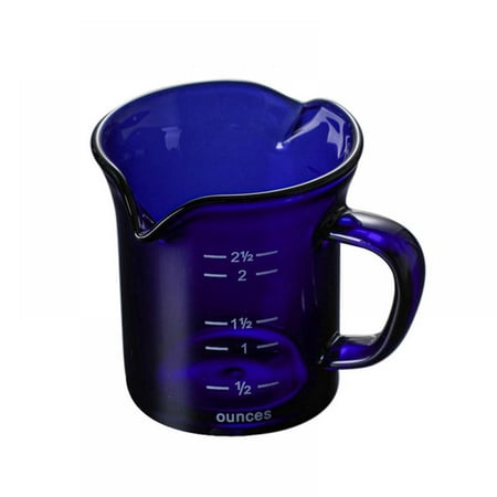 

Colored Heat-resisting Glass Espresso Measuring Cup Double Mouth Glass Milk Jug With Handle Glass Scale Measure Mugs