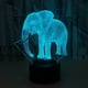thumbnail image 4 of 3D LED Control táctil USB Elefante Lámpara de mesa colorida Placa de acrílico Luz de noche Plug-in Luz inteligente, 4 of 5