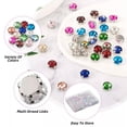 thumbnail image 6 of U8MO 180Pcs/Box Flat Round Multi-Strand Links Sew on Faceted Glass Rhinestone 10x7mm, 6 of 9