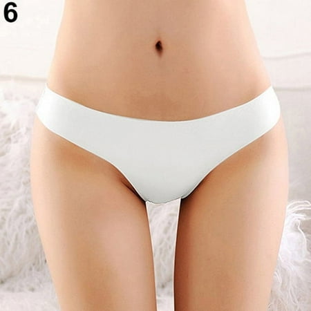 

HEVIRGO Women s Sexy Seamless Low Rise G-String Briefs Thongs Underwear Knickers Panties