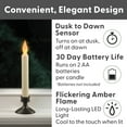 thumbnail image 5 of Flameless LED Window Candle, Antique Bronze, Dusk-Dawn Sensor, 4-Pack, 5 of 5