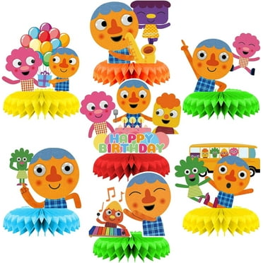 Super Simple Songs Party Decorations Honeycomb Centerpieces, 3D Double Side Table Toppers, Super Simple Songs Party Supplies for Kids