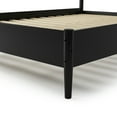 thumbnail image 6 of Camaflexi Mid Century Platform Bed with Solid Wood Bed Frame and Headboard, Queen, Black, 6 of 8