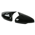 thumbnail image 3 of Rearview Mirror , 2PCS Snap In Side Mirror Cover Left Right  For Car Glossy Black, 3 of 8