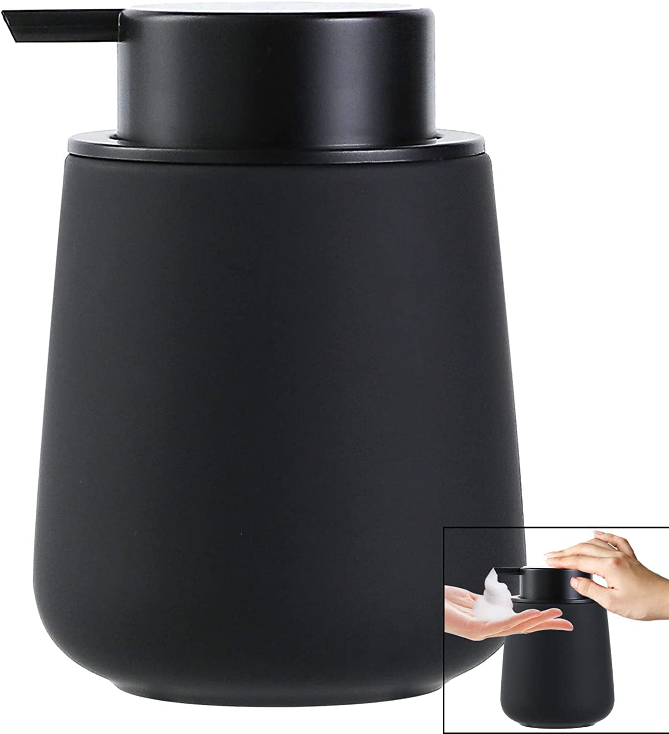 Bõl Glass Black Foam Soap Dispenser