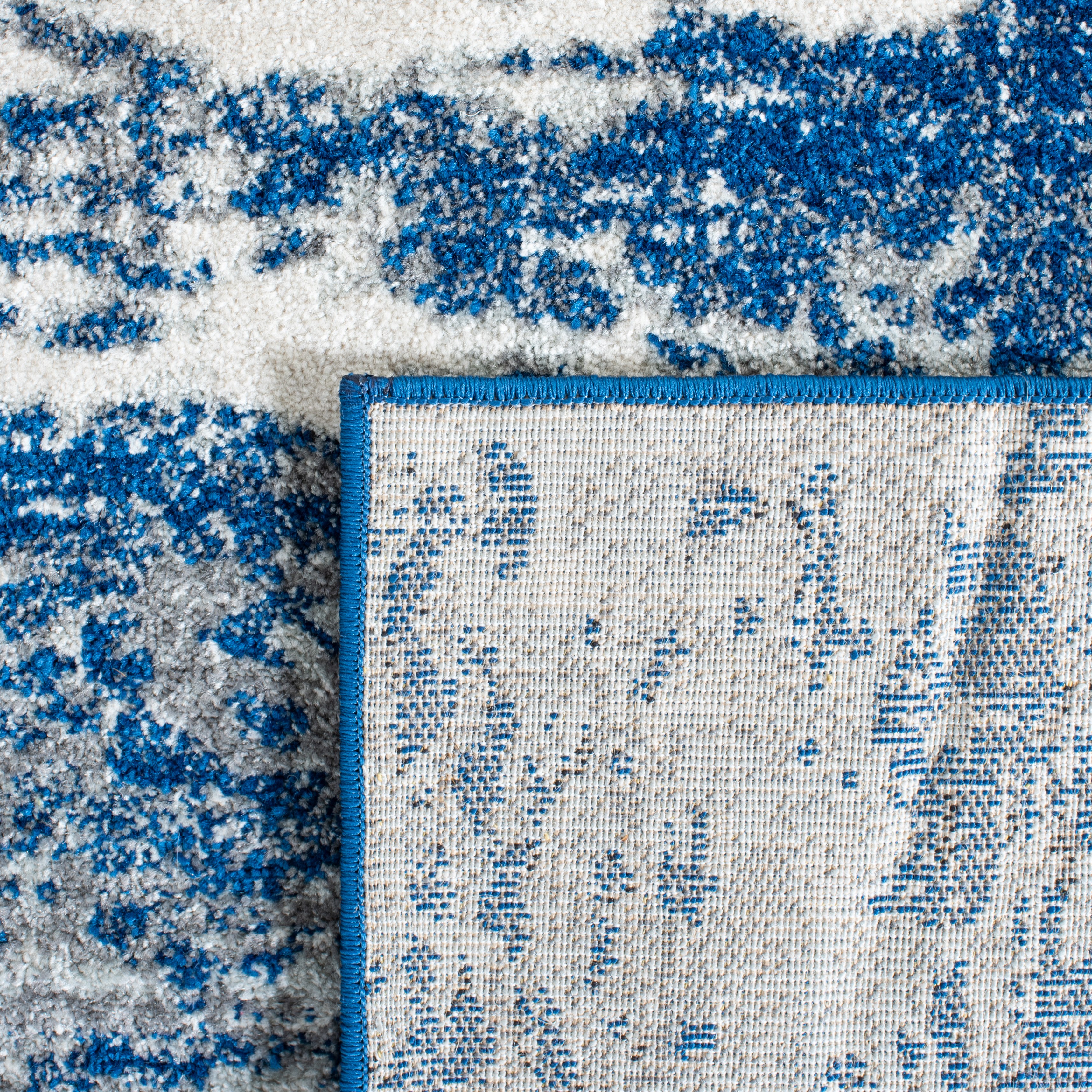 SAFAVIEH Evoke Frosina Abstract Area Rug, Dark Blue/Gray, 9' x 12'