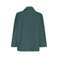 thumbnail image 5 of Olyvenn Women's Spring Fall Business Casual Blazers Long Sleeve Notch Lapel Trendy Work Office Blazer Jackets Outerwear Green M, 5 of 6
