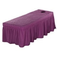 thumbnail image 3 of Linen Sheet Cover Pushing Massage Table Valance Sheet Cover with 21inch Skirts Salon Tidy and Professional (75x31inch ), 3 of 8