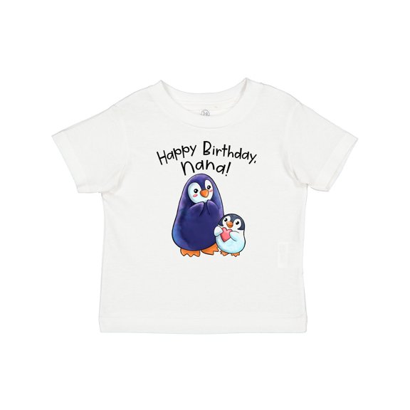 Inktastic Happy Birthday, Nana- Cute Penguins Boys or Girls Baby T-Shirt