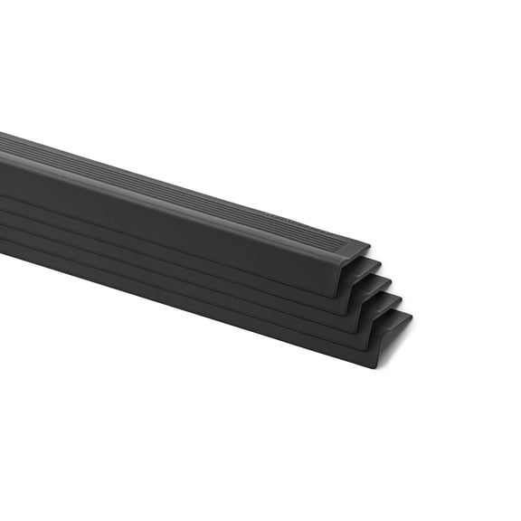 WeatherTech StairEdge - Non-Slip, Self-adhesive Staircase Step Edge Protector in Black, 29.5" Inch - 5 pack