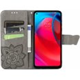 thumbnail image 3 of Compatible with Motorola Moto G Stylus 5G Wallet Case Leather with Card Holder and Stand for Women Flip Case Embossed Butterfly Shockproof Case for Moto G Stylus 5G SD Butterfly Gray, 3 of 12