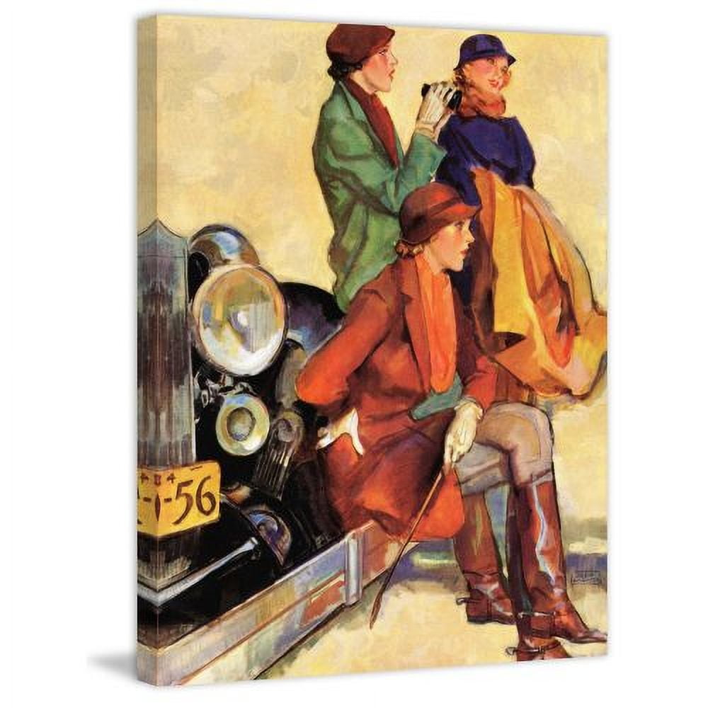 "Women in Riding Habits" Painting Print on Canvas