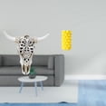 thumbnail image 2 of Escultura Tribal De Cabeza De Toro Y Florero De Porcelana, Fusión De Arte Colgante De Pared Para Oficina, Granja, Dormitorio Y Mesa, Decoración De Sala De Estar., 2 of 8