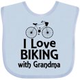 thumbnail image 3 of Inktastic Biking with Grandma Cycling Boys or Girls Baby Bib, 3 of 4