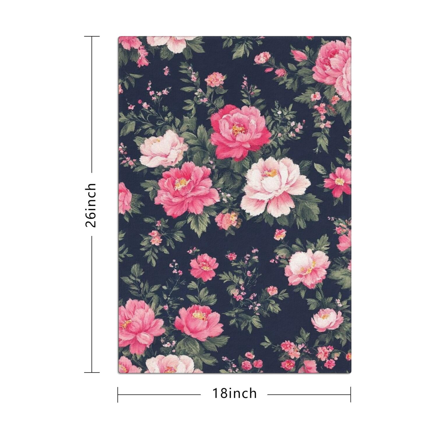 4 Pcs Funny Kitchen Towels,Pioneer Flower Microfiber Dish Towels,Kitchen Tea Towels,Kitchen Towel Set (18" X 26")