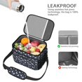 thumbnail image 4 of Unicorn and Rainbow Blue Pattern Insulated Lunch Box for Women Men, Medium Leakproof Cooler Bag with Adjustable Strap, 10"x6.7"x8", 4 of 6
