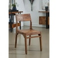thumbnail image 3 of Treasure Trove Brownstone Nut Brown Wood Dining Chairs - Set of 2, 3 of 6