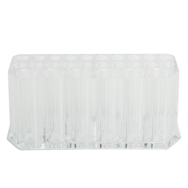 Soporte para brochas de maquillaje cosmético, organizador de brochas de plástico con múltiples ranuras para guardar brochas y delineadores de ojos