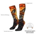 thumbnail image 3 of Daiia Sports Socks Sunset Maple Tree Fox Printed Novelty Crew Socks for Men Women Knee High Socks Cotton Socks Soft & Breathable Support Unisex Socks, 3 of 9