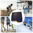 thumbnail image 4 of Susaid Gold Black Glitter Print Men's Mesh Boxer Briefs Cooling Breathable Sports Underwear Wide Waistband Boxer Briefs W/Fly-XX-Large, 4 of 5