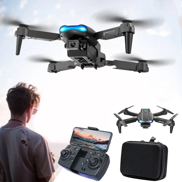 Dron WJSXC con cámara, dron con cámara dual 1080P HD FPV, control remoto, juguetes, regalos para niños y niñas, con retención de altitud, modo sin cabeza, ajuste de velocidad de inicio,