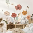 thumbnail image 5 of Jimin Boho Flower Wall Stickers, Wildflower Floral Grass Peel and Stick, Wall Art Decals for Living Room Bedroom TV Wall, 5 of 8
