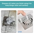 thumbnail image 5 of 100-Pack Disposable Drain Stickers for Shower & Sink , Hair Catcher & Filter Screen Stops Clogs in Bathtub, Bathroom, Kitchen Floor Drains, 5 of 5