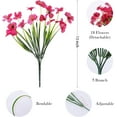 thumbnail image 2 of Artificial Flowers for Outdoor,No Fade Fake Plastic Flowers Faux Plants for Decoration Hanging Planters Indoor Outside Garden Porch Window Box Home Wedding Farmhouse, 2 of 5