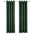 thumbnail image 3 of Innerwin Rideau Occultant pour Fenêtre à Oeillets Rideaux pour Fenêtres Isolés Thermiquement Chambre Luxueux Assombrissants Draperies Écoénergétiques Salon Intimité Protection UV Moderne Vert Foncé L:42"Xh:84 Pouces, 3 of 3