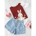 thumbnail image 3 of Bunny Mom And Babies T-Shirt Toddler -Image by Shutterstock,  3 Toddler, 3 of 4
